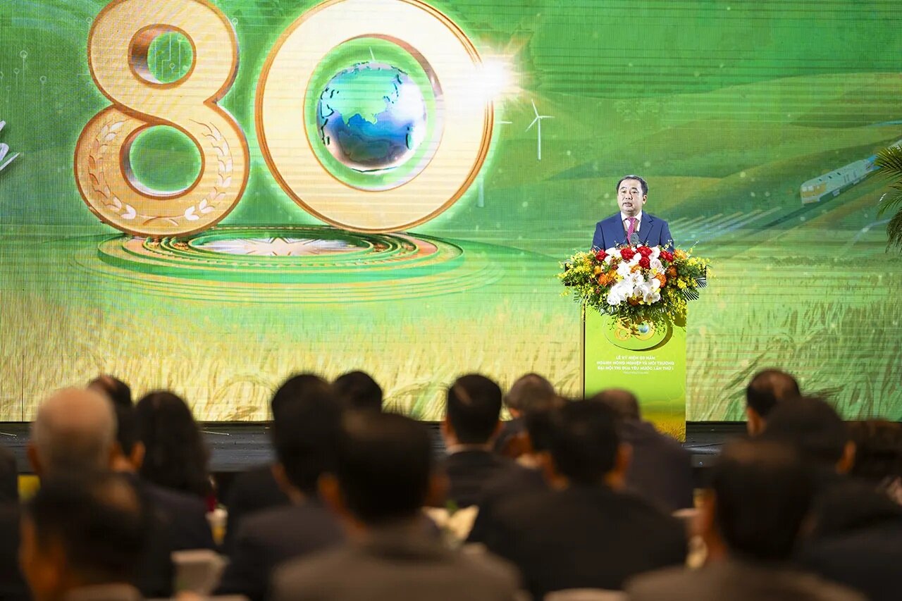 Diễn văn của Bộ trưởng Trần Đức Thắng tại Lễ kỷ niệm 80 năm ngành Nông nghiệp và Môi trường